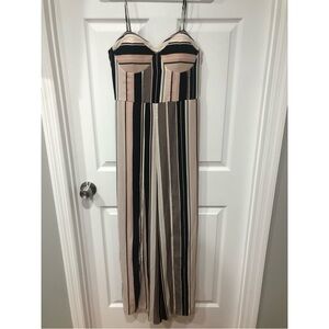 Black, White and Pink Jumpsuit